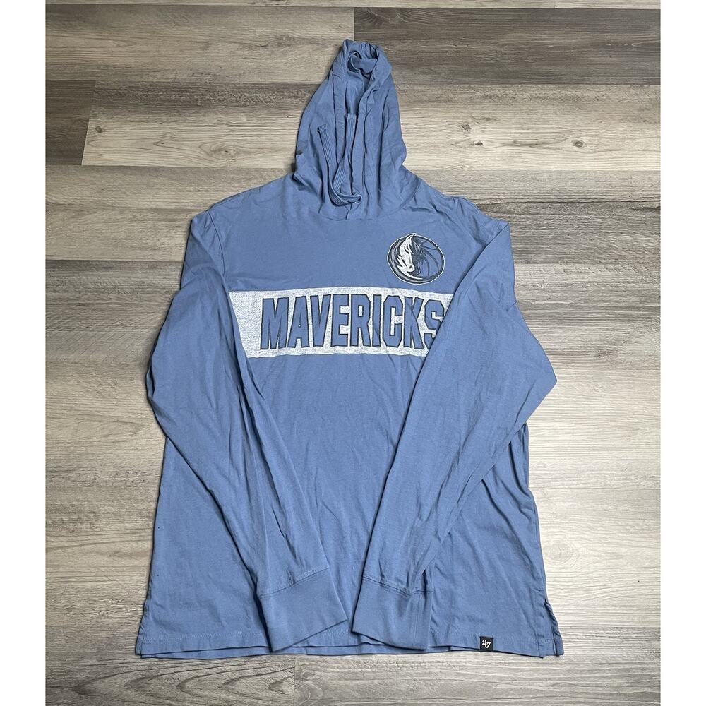 47 Dallas Mavericks Men’s Blue Franklin Fashion Hoodie Pullover US Size L